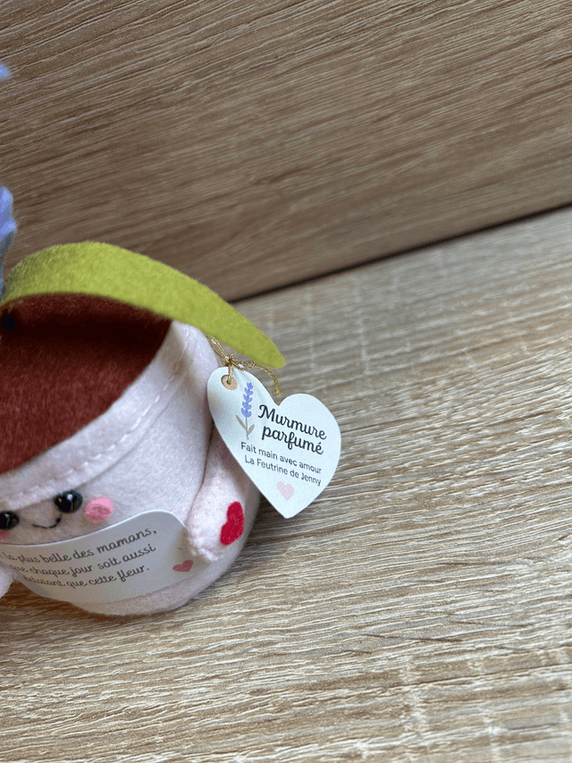 Pot "Murmure Parfurmé" - Déco feutrine fait main 