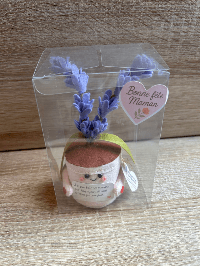 Pot "Murmure Parfurmé" - Déco feutrine fait main 