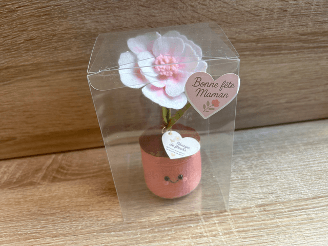 Pot "Nuage de fleurs" – Déco feutrine fait main