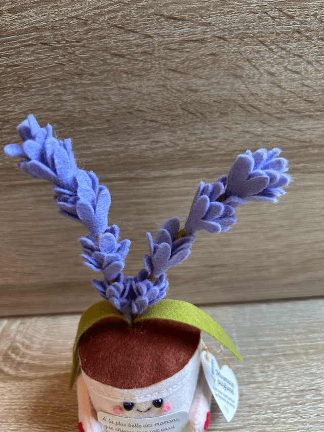 Pot "Murmure Parfurmé" - Déco feutrine fait main 