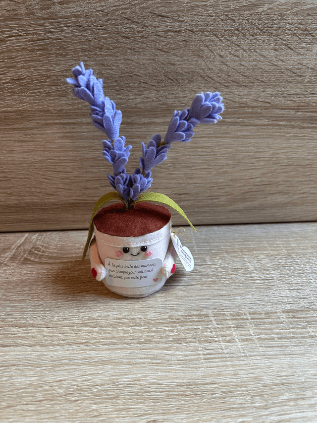Pot &quot;Murmure Parfurmé&quot; - Déco feutrine fait main 